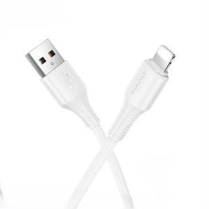 HOCO DATA CABLE X120 PVC LIGHTNING - WHITE