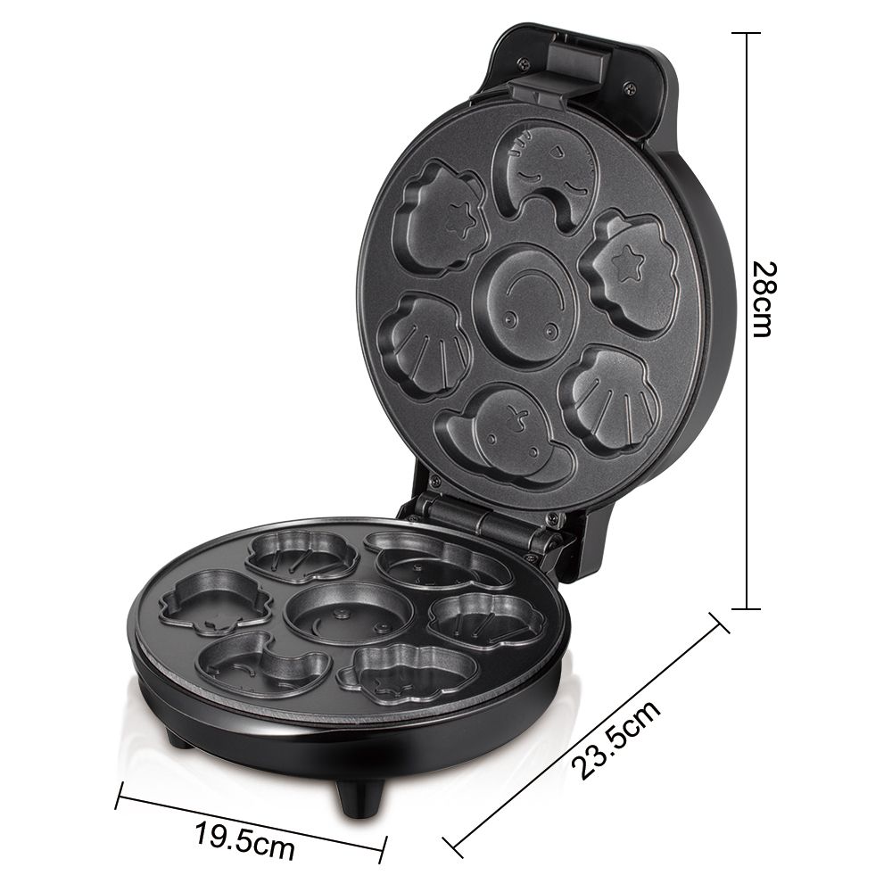 RAF 1000W Electric Cake Maker Multi Shape Cookie Maker R2218