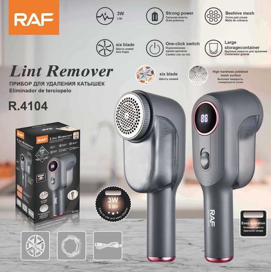 RAF Electric Lint Remover – 6 Blades, 3 Speeds & LED Display R4109