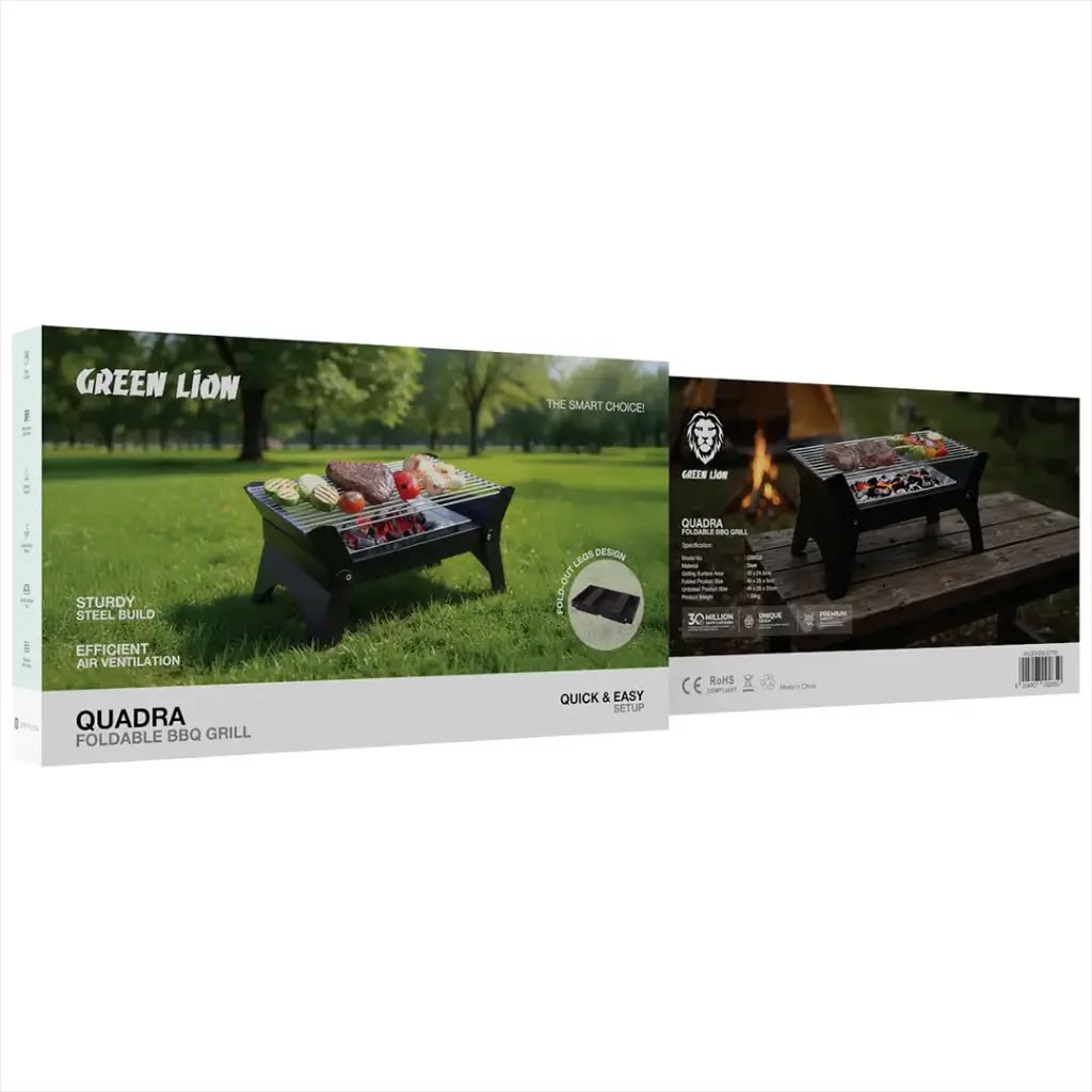 Green Lion Qudra Foldable BBQ Grill