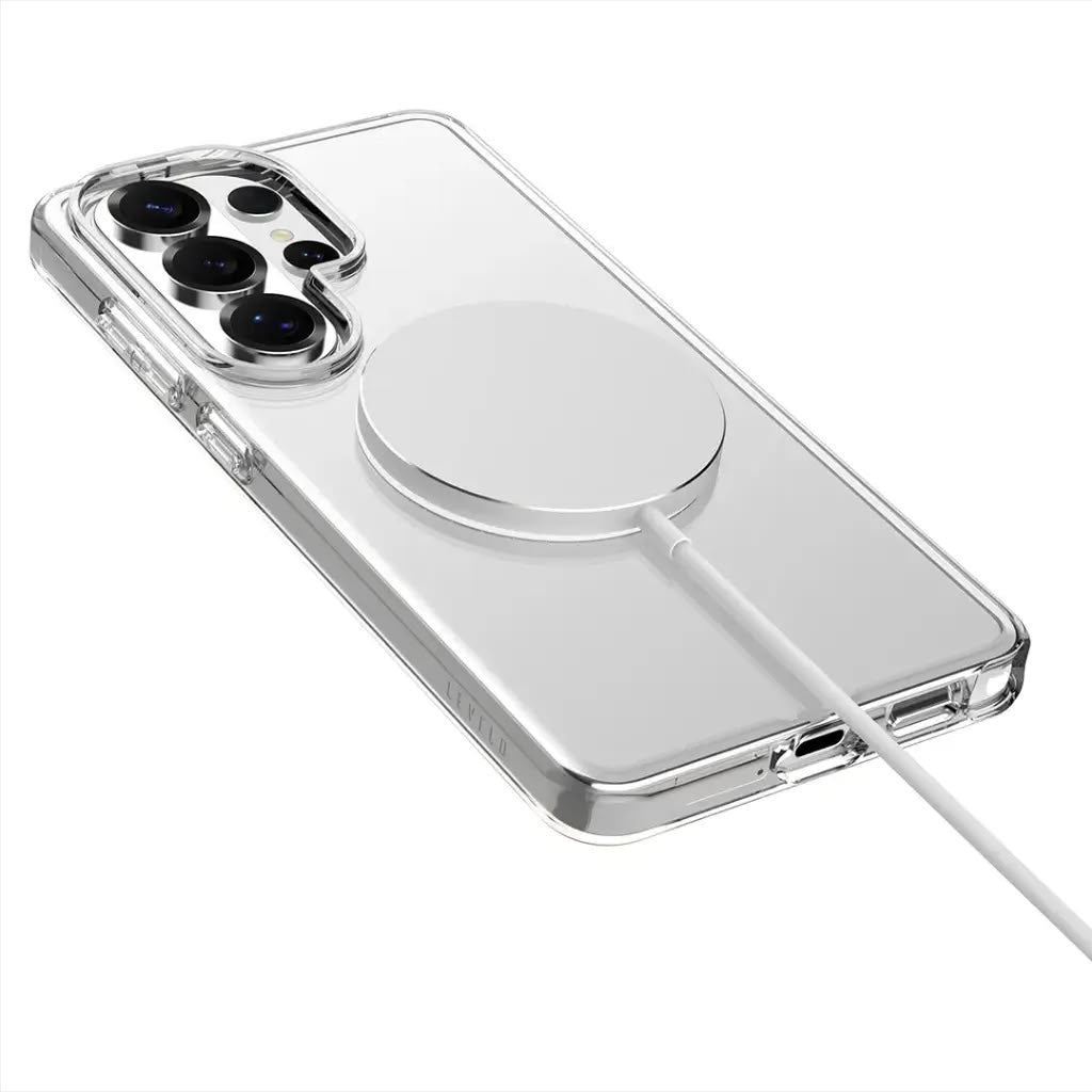 Levelo Allure MagSafe PC Hard Case for S26 Ultra - Transparent
