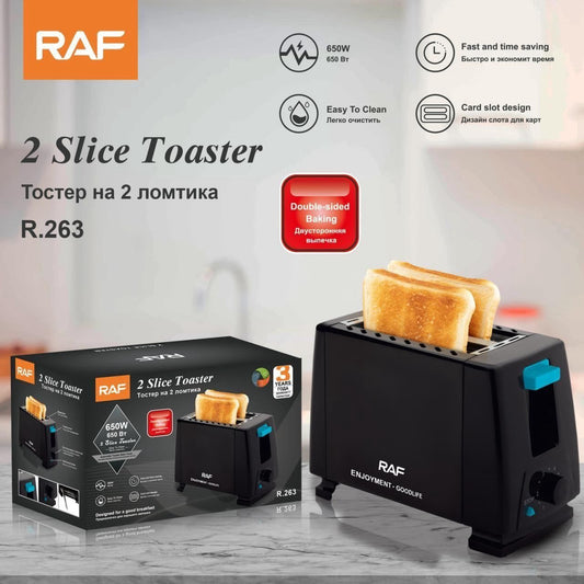 Raf 2 Slice Toaster 650W R263 R262