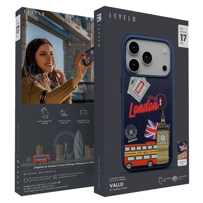 Levelo Vallo PU Leather Case for iPhone 17 Pro/Pro Max