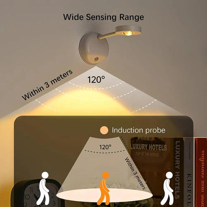 360 Recheargable Sensor LED Spotlight Adjustable