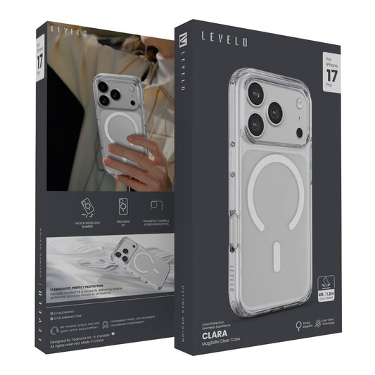 Levelo Clara MagSafe Clear Case for the iPhone 17 Pro