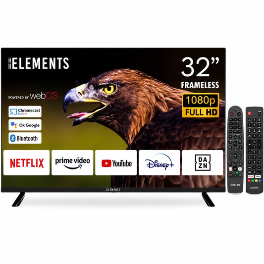 KB ELEMENTS 32 inch Smart FHD Frameless LED TV – WebOS, Magic Remote, Dolby Audio | PCMac Lebanon