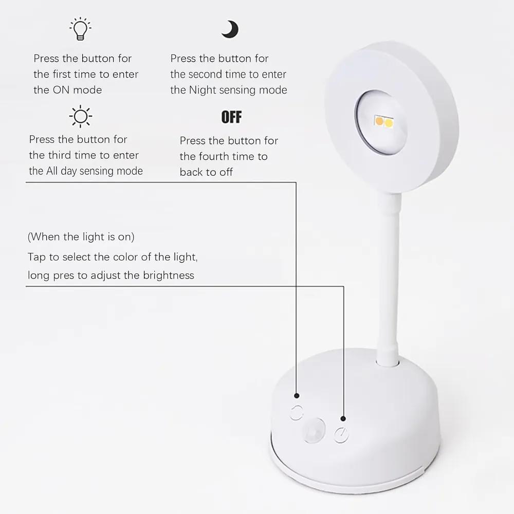 360 Recheargable Sensor LED Spotlight Adjustable