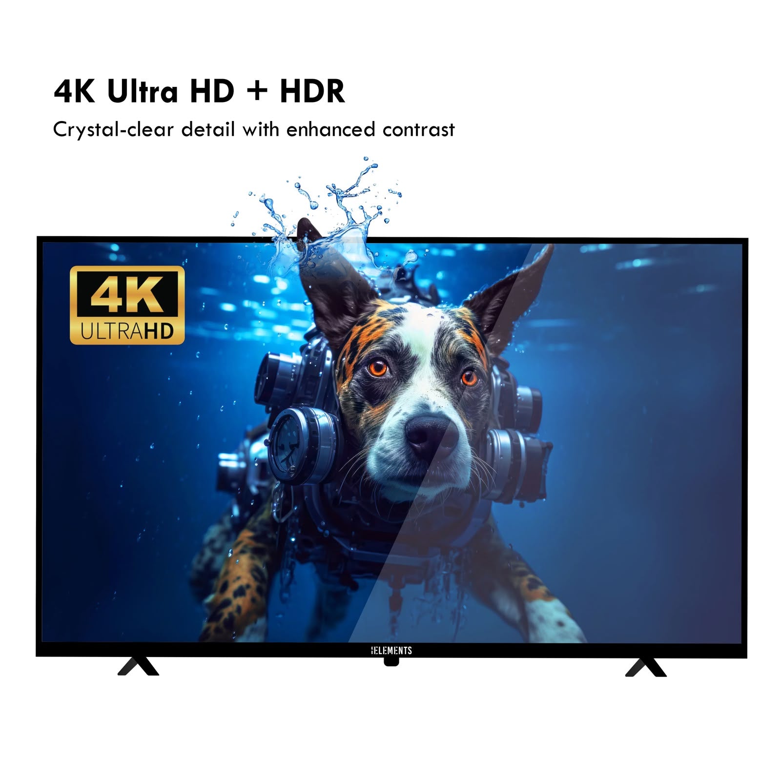 KB Elements 43-Inch QLED UHD 4K HDR+ Smart Frameless TV with WebOS