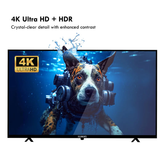 KB Elements 43-Inch QLED UHD 4K HDR+ Smart Frameless TV with WebOS