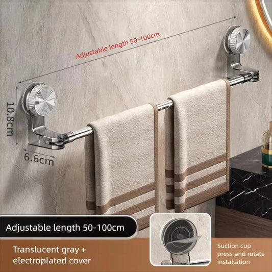 Rotating Retractable Suction Hook Bathroom Hanger Organiser