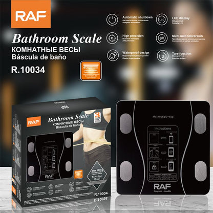 RAF Electronic Floor Scale, Maximum 180 kg R10034