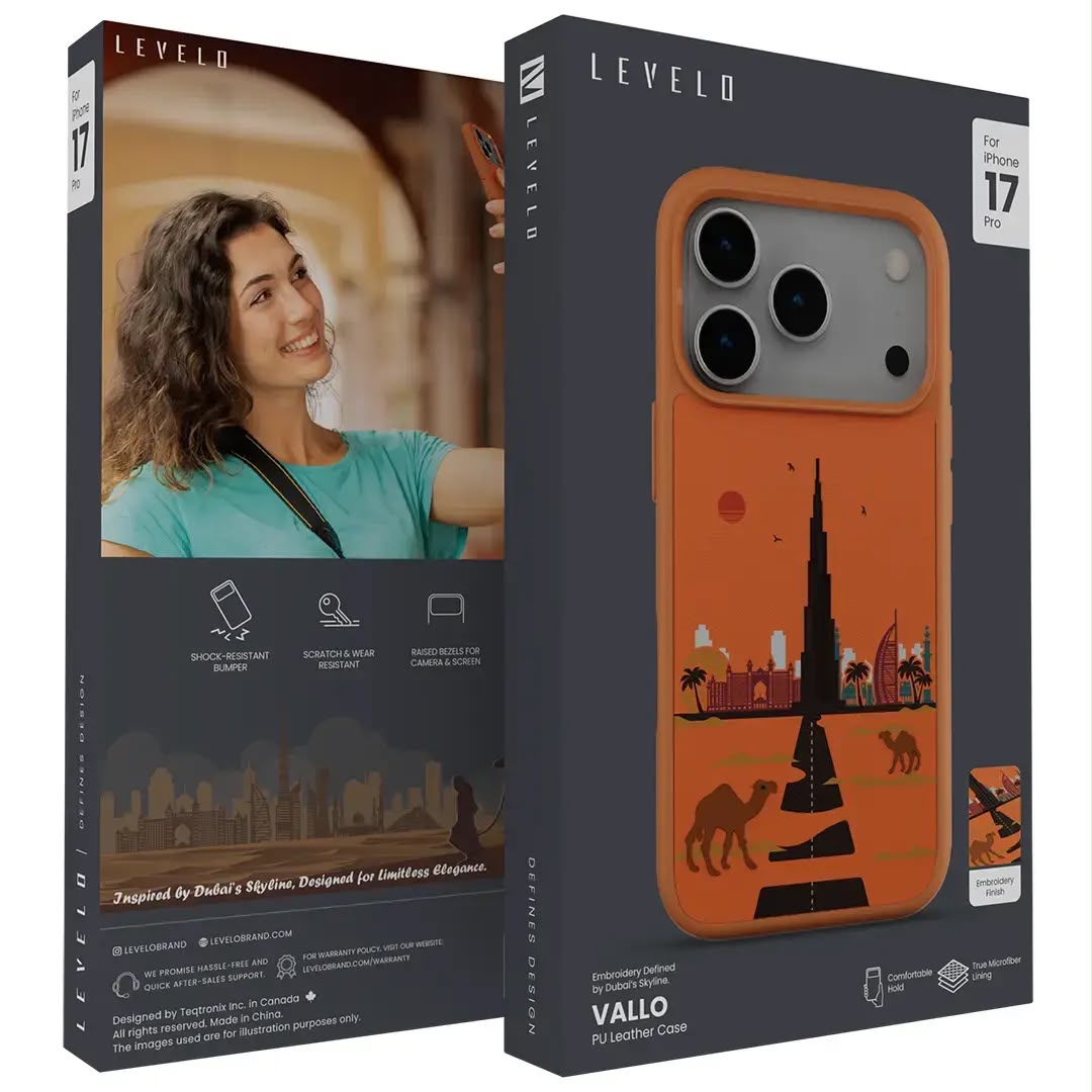 Levelo Vallo PU Leather Case for iPhone 17 Pro/Pro Max