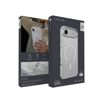 Levelo Clara MagSafe Clear Case for iPhone 17 Air - Transparent