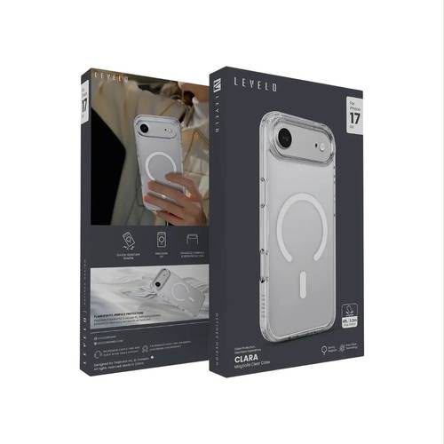 Levelo Clara MagSafe Clear Case for iPhone 17 Air - Transparent